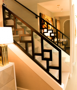 Оригинальные перила в стиле Лофт   Код: ЛП-47