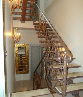 Эксклюзивные кованые  перила  Код: ЛП-121