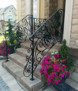 Художественные кованые перила Код: ЛП-318