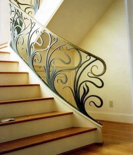 Кованые узорчатые перила Код: ЛП-302