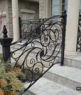 Кованые перила на террасе Код: ЛП-318