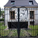 Large art nouveau gate